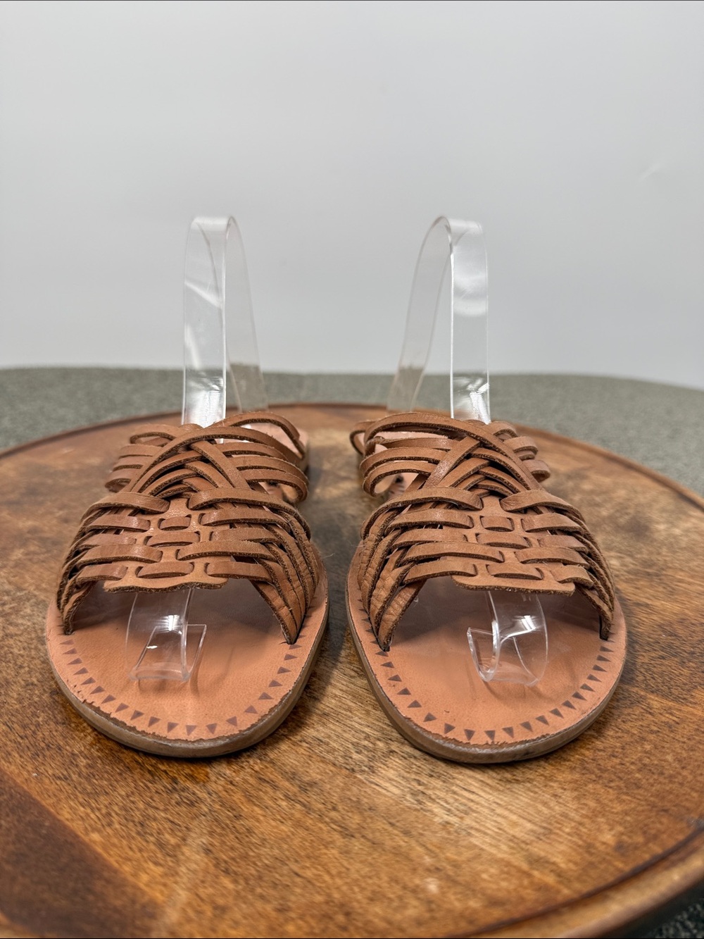 Dolce Vita Sandals Wm 8B Jacey Woven Leather Slide Haurache Boho Festival - Picture 2 of 13